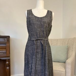 J Crew Navy Knee Length dress with belt